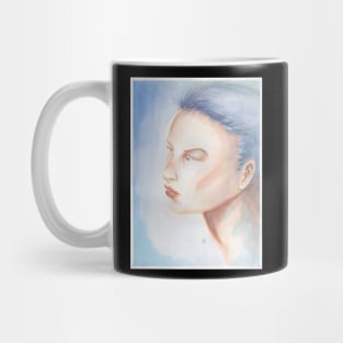 Watercolor girl painting I Mug